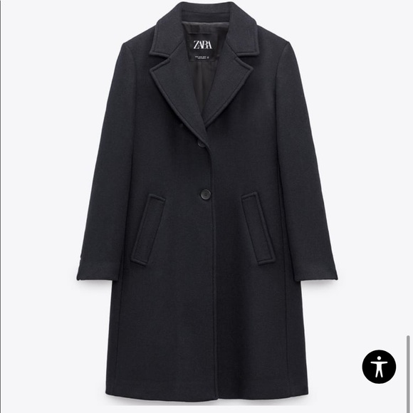 Zara Jackets & Coats Zara Fitted Wool Blend Coat Nwot Poshmark